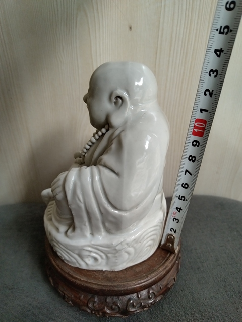 古玩陶瓷德化窯白釉彌勒佛拍賣,當前價格488元