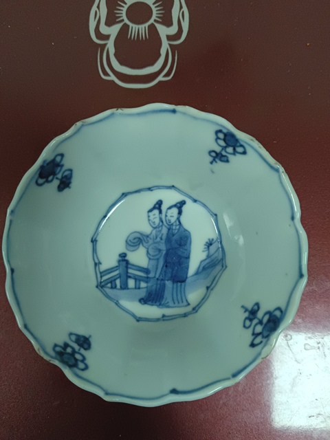 古玩陶瓷康熙青花花口杯拍賣,當前價格1980元