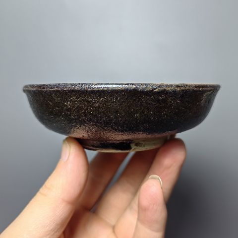 古玩陶瓷元代?鐵銹斑盞拍賣,當(dāng)前價(jià)格2200元