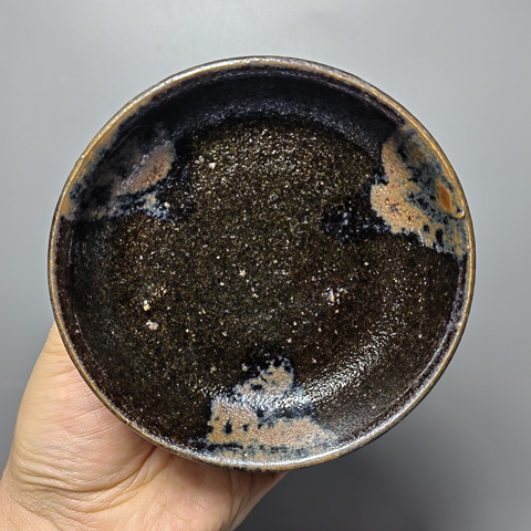 古玩陶瓷元代?鐵銹斑盞拍賣,當(dāng)前價(jià)格2200元