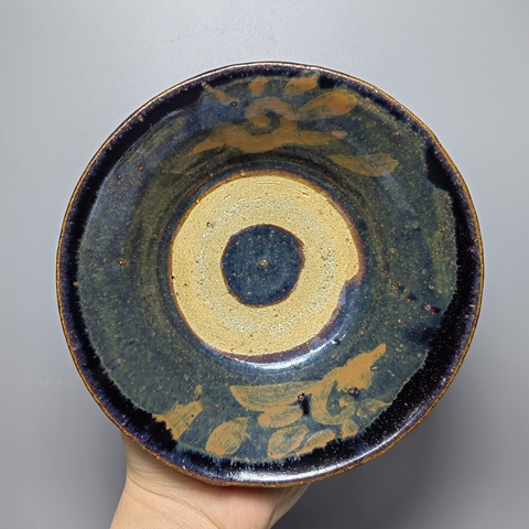 古玩陶瓷元代,鳯鳥(niǎo)鐵銹斑大碗拍賣,當(dāng)前價(jià)格4999元