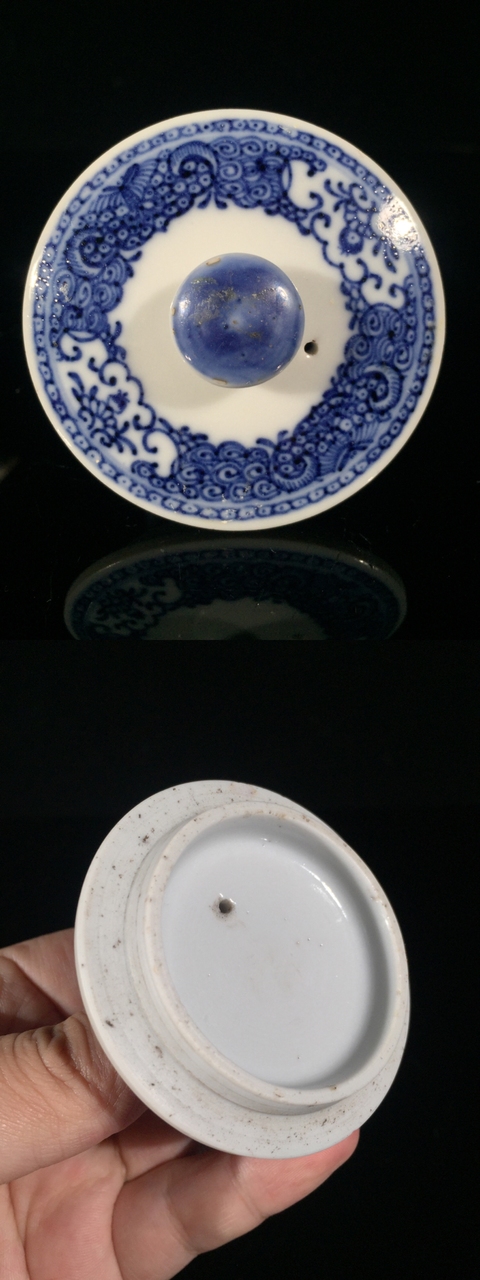 古玩陶瓷清乾隆樓臺亭閣山水紋青花執壺拍賣,當前價格2588元