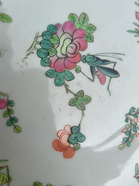 古玩陶瓷一鳴驚人粉彩盤拍賣,當前價格1200元
