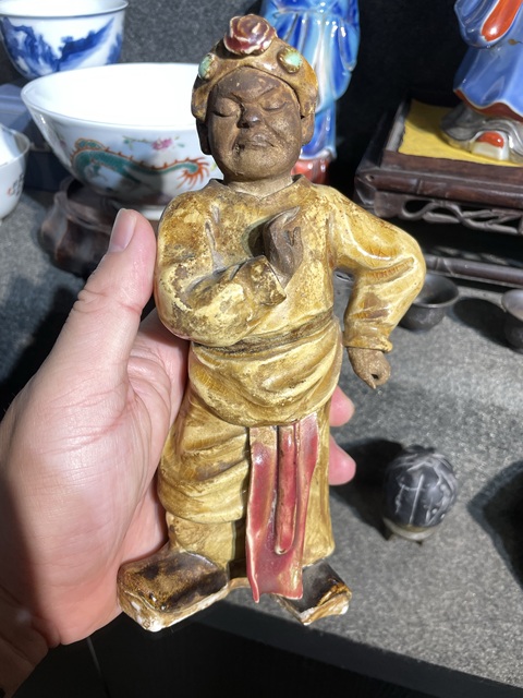 古玩陶瓷石灣公仔人物造像拍賣,當前價格4800元