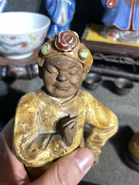 古玩陶瓷石灣公仔人物造像拍賣,當前價格4800元