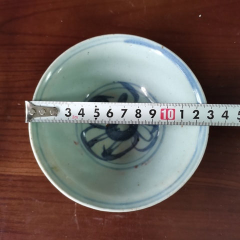 古玩陶瓷明中晚期青花花卉紋茶碗拍賣,當前價格450元