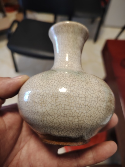 古玩陶瓷華寧窯白釉綠彩撇口瓶拍賣,當(dāng)前價(jià)格1200元