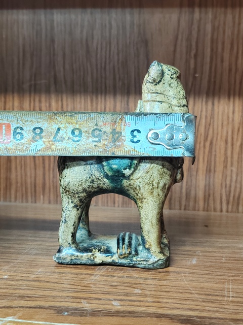 古玩陶瓷明晚黃釉綠彩馬擺件拍賣，當前價格2800元