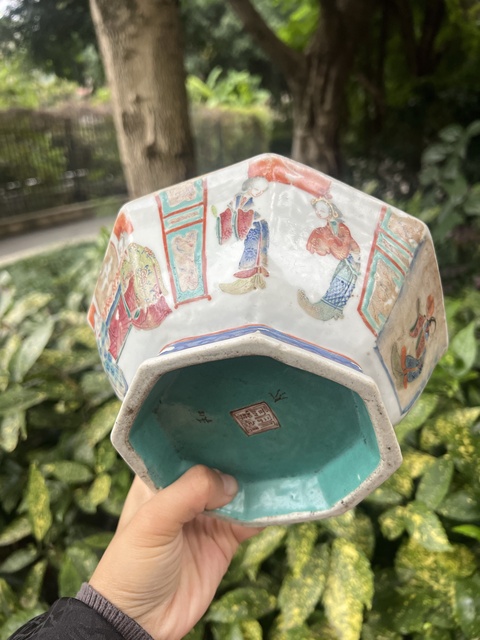 古玩陶瓷無雙譜人物故事紋貢碗拍賣，當前價格9600元