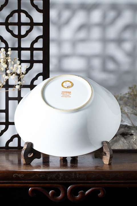 古玩陶瓷創匯?金地粉彩百花不落地紋大碗拍賣，當前價格2500元