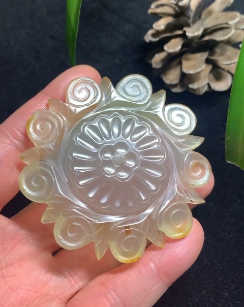 古玩玉器明代瑪瑙雕“將軍扣”拍賣,當前價格6600元