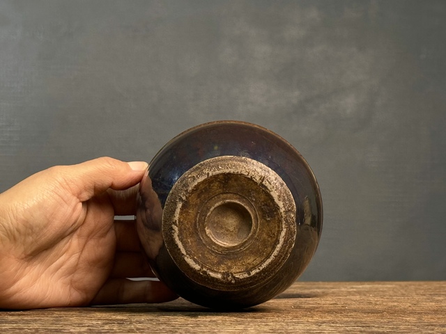 古玩陶瓷清早期?褐釉臼缽拍賣，當前價格1500元