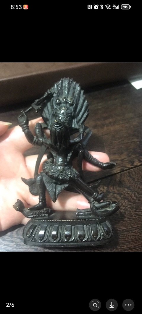 古玩銅器清代大威金鋼造像拍賣，當(dāng)前價(jià)格6800元