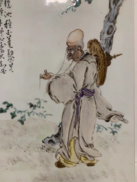 古玩陶瓷粉彩人物瓷板拍賣，當(dāng)前價(jià)格568900元