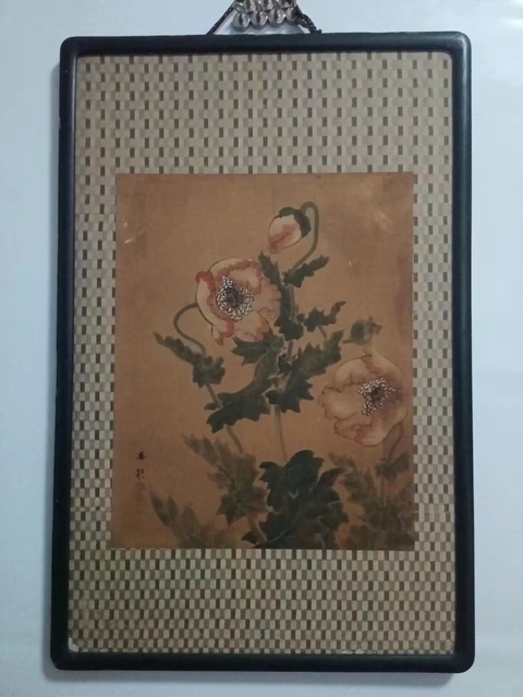 古玩字畫明末清初廣東詩人、畫家吳秋工筆花鳥畫《富貴牡丹圖》，絹本。拍賣，當前價格800000元