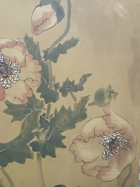古玩字畫明末清初廣東詩人、畫家吳秋工筆花鳥畫《富貴牡丹圖》，絹本。拍賣，當前價格800000元
