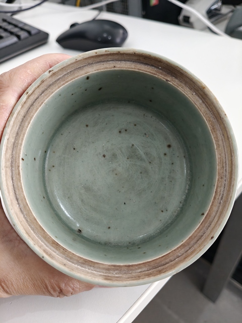 古玩陶瓷豆青釉熏爐拍賣,當前價格0元