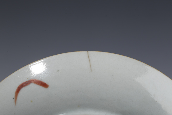 古玩陶瓷清晚·料彩花卉紋盤一對拍賣，當前價格1408元