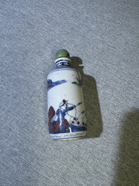 鼻煙壼 青花釉裏紅 清時代 康熙年製 唐物 鼻煙壼 青花釉裏紅 清時代 康熙年製 唐物 鼻煙壺のYahoo