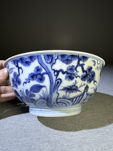 古玩陶瓷【精品】清代雍正青花福祿壽喜紋大碗雍正青花瓷器拍賣,當(dāng)前價格3200元