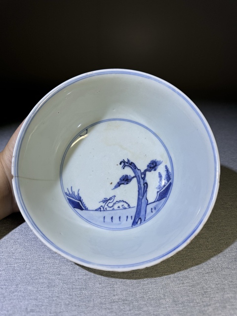 古玩陶瓷【精品】清代雍正青花福祿壽喜紋大碗雍正青花瓷器拍賣,當(dāng)前價格3200元