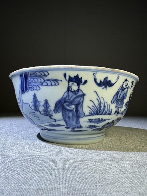 古玩陶瓷【精品】清代雍正青花福祿壽喜紋大碗雍正青花瓷器拍賣,當(dāng)前價格3200元