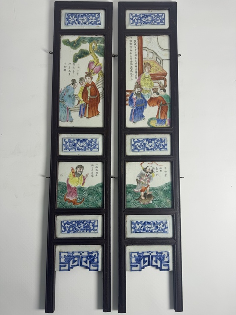 古玩陶瓷粉彩人物故事紋瓷板拍賣,當前價格12500元