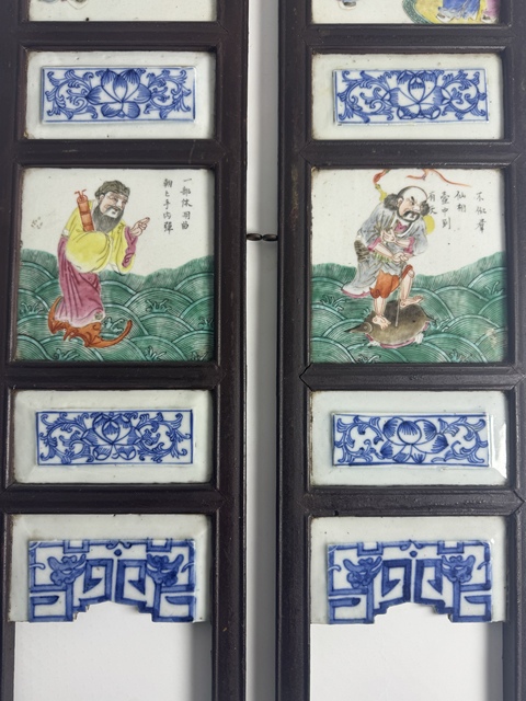 古玩陶瓷粉彩人物故事紋瓷板拍賣,當前價格12500元