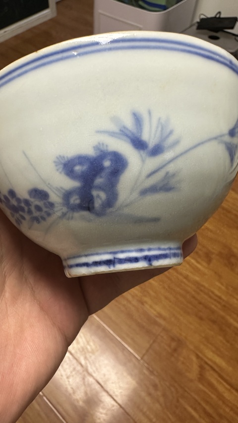 古玩陶瓷明天啟花卉紋青花碗拍賣,當前價格9880元