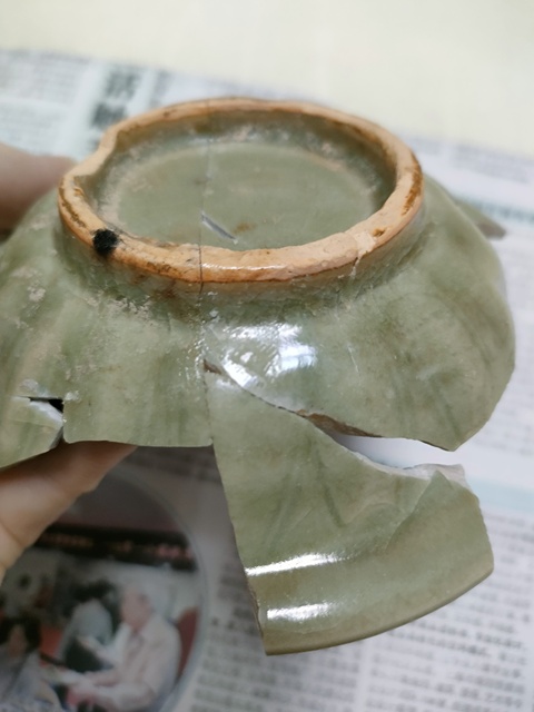 古玩陶瓷龍泉青瓷雙魚洗拍賣，當前價格600元