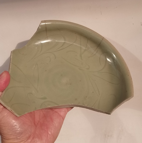 古玩陶瓷龍泉青瓷刻花標本拍賣,當前價格0元