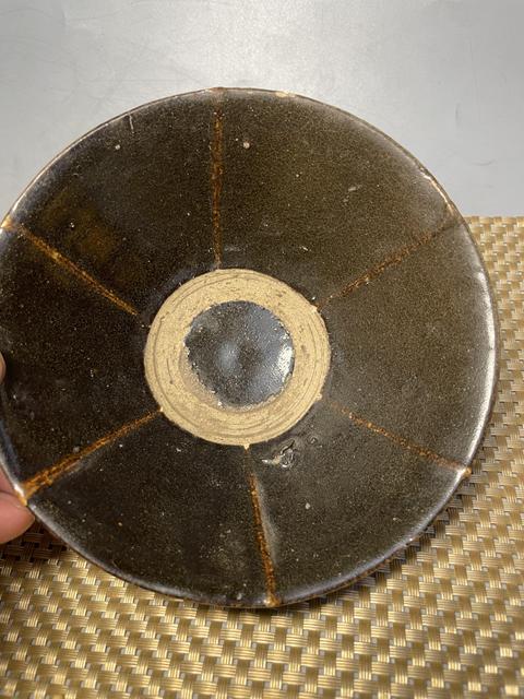 古玩陶瓷遼金耀州窯六出筋盞拍賣，當前價格16000元