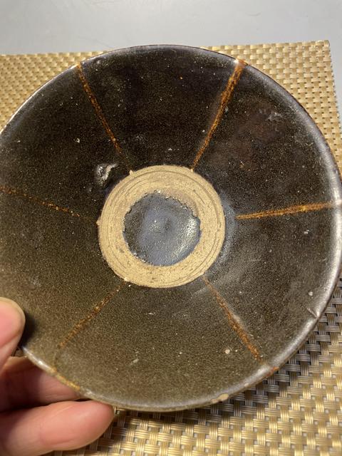 古玩陶瓷遼金耀州窯六出筋盞拍賣，當前價格16000元