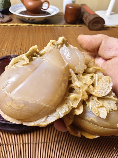 古玩雜項巴林石芙黃凍擺件拍賣，當(dāng)前價格9800元