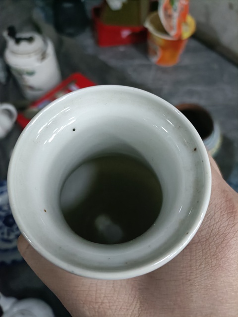 古玩陶瓷民國青花粉彩博古圖賞瓶拍賣,當(dāng)前價(jià)格3888元