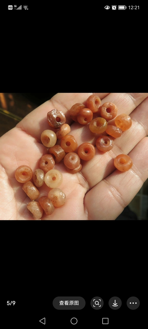 古玩玉器戰(zhàn)國(guó)春秋天然紅瑪瑙珠拍賣(mài),當(dāng)前價(jià)格1800元