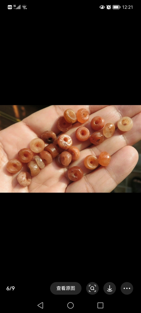 古玩玉器戰(zhàn)國(guó)春秋天然紅瑪瑙珠拍賣(mài),當(dāng)前價(jià)格1800元
