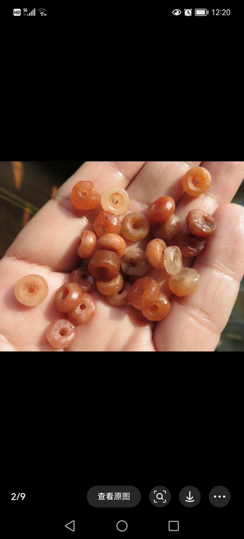 古玩玉器戰(zhàn)國(guó)春秋天然紅瑪瑙珠拍賣(mài),當(dāng)前價(jià)格1800元