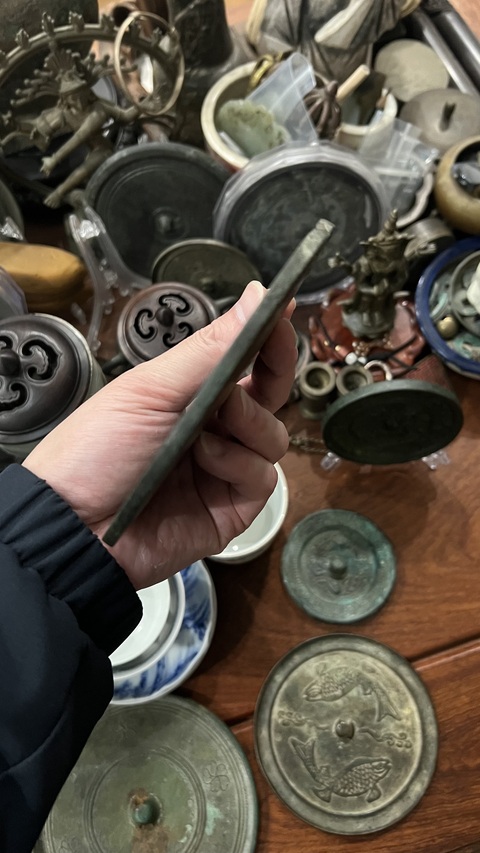 古玩銅器宋代雙魚鏡拍賣,當前價格1999元