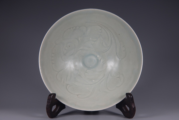 古玩陶瓷宋代影青刻花蓖紋碗真品鑒賞圖