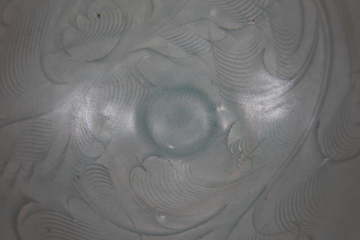 古玩陶瓷宋代影青刻花蓖紋碗真品鑒賞圖