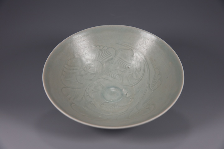 古玩陶瓷宋代影青刻花蓖紋碗真品鑒賞圖