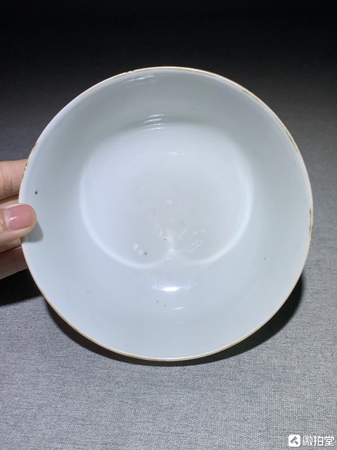 古玩陶瓷清道光 粉彩獅子繡球圖墩式碗拍賣，當前價格5777元