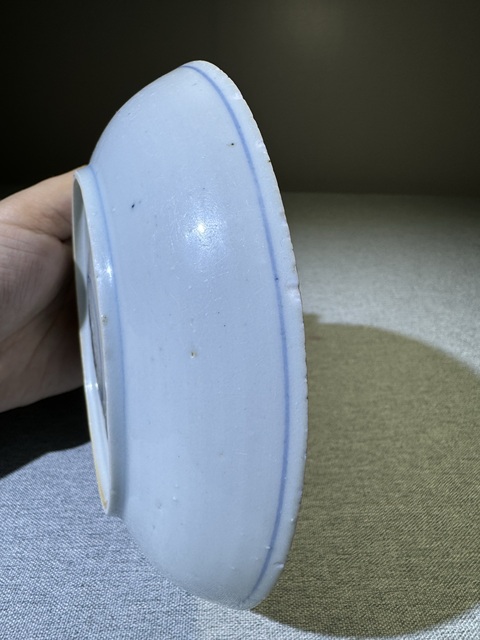 古玩陶瓷清代康熙青花三鳳捧壽圖青花盤康熙青花瓷器盤子拍賣,當前價格2800元