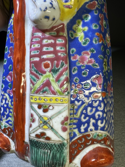 古玩陶瓷民國(guó)粉彩壽星瓷塑塑像民國(guó)壽星大瓷塑拍賣(mài),當(dāng)前價(jià)格5800元