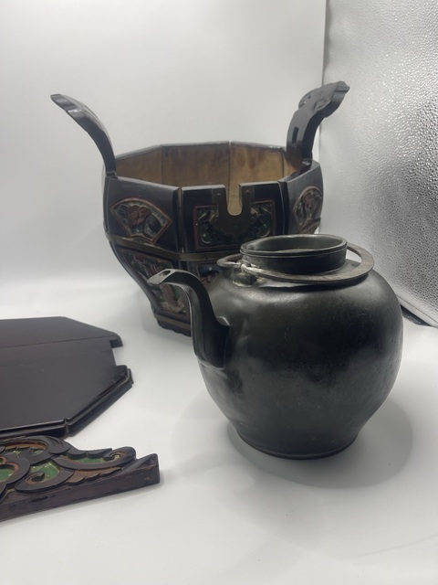 古玩雜項晚清茶桶拍賣,當前價格3000元