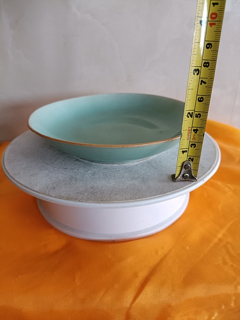 古玩陶瓷道光·豆青釉小盤拍賣,當前價格428元