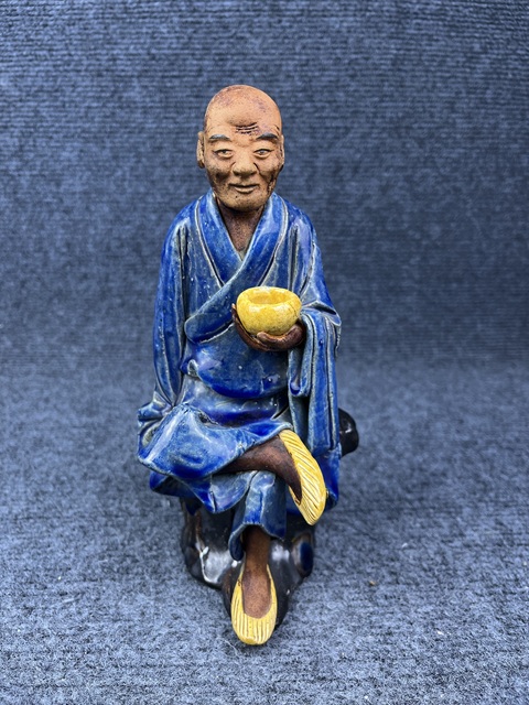 古玩陶瓷石灣窯羅漢塑像拍賣,當前價格2288元