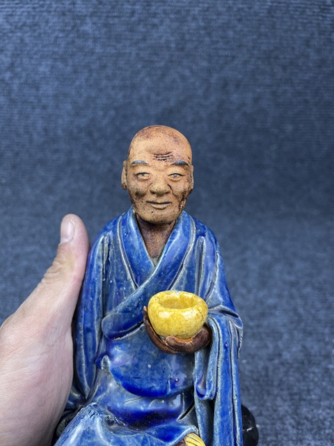 古玩陶瓷石灣窯羅漢塑像拍賣,當前價格2288元