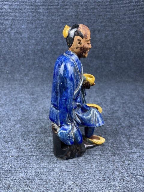 古玩陶瓷石灣窯羅漢塑像拍賣,當前價格2288元